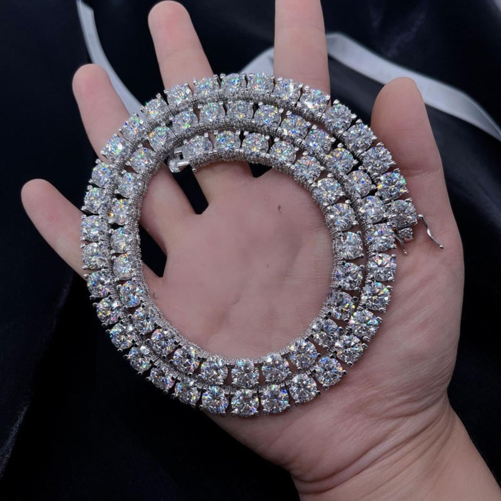  Iced Tennis Chain | Sterling Silver Hip Hop Jewelry