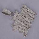 Elevate your styling statement with 14 kt white gold lab grown diamond Pendent