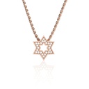 Round Cut Star Shape Wedding Pendant for Women