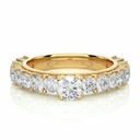  Round Cut Shared Prong Diamond Ring For Women