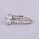 Beautiful stunning engagement ring for women crafted in 14kt white gold with flawless labgrown diamonds