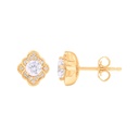  Bright Round Cut Diamond Stud Earrings 