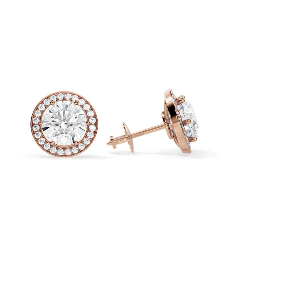  Revelation Halo Stud Earrings 