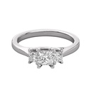 Princess Cut Diamond 3 Stone Engagement Ring 
