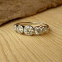 Round Cut Five Stone Engagement Ring for Women