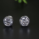  Round Moissanite Diamond Stud Earring For Women