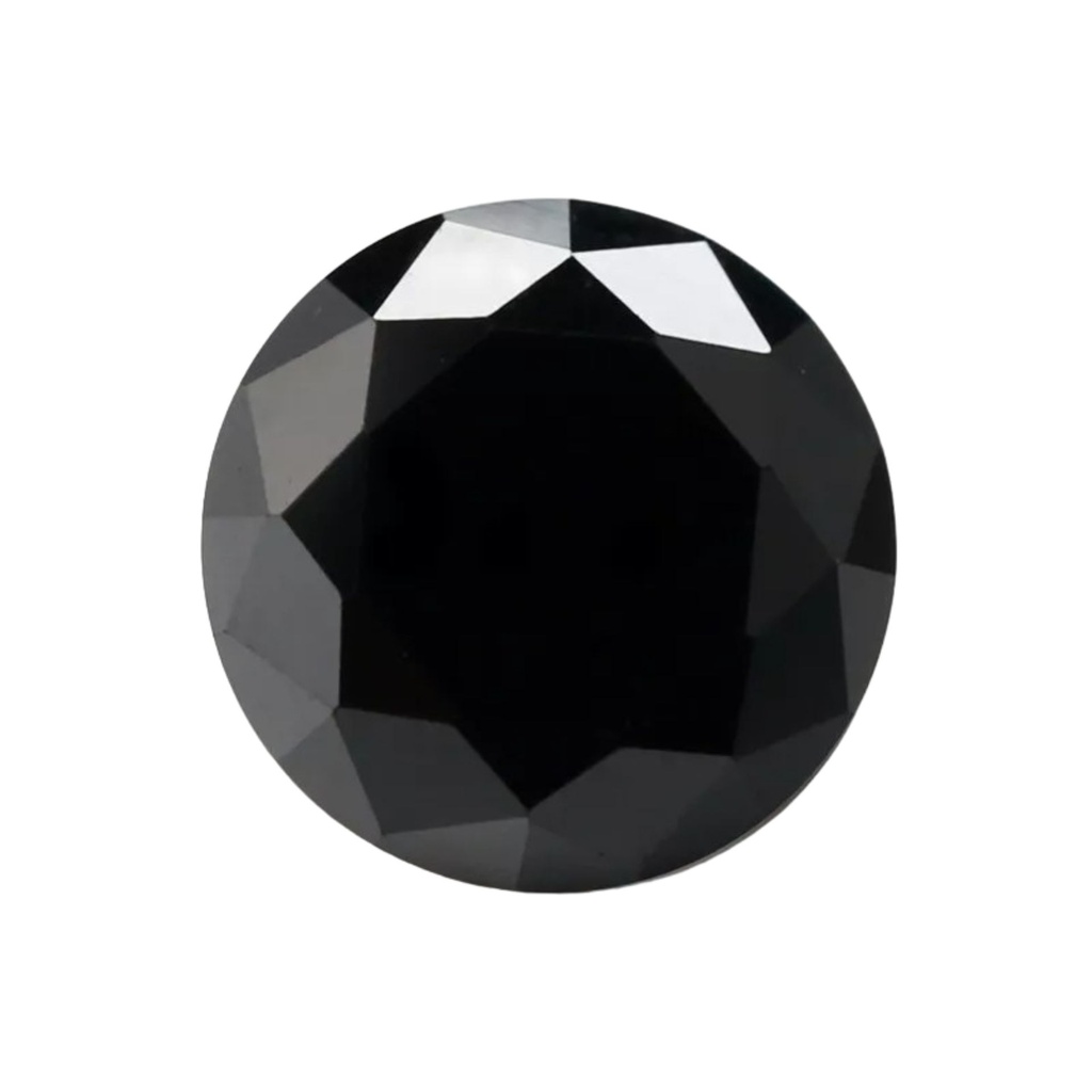 Loose Moissanite Black Clean Round Cut 17.00 MM