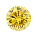 Loose Moissanite Canary Vivid Yellow Clean Round Cut 11.00 MM