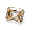 Loose Moissanite Brown Clean Emerald Cut 9.00 x 7.00 MM