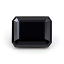 Loose Moissanite Black Clean Emerald Cut 10.00 x 8.00 MM