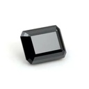 Loose Moissanite Jet Black Clean Radiant Cut 10.00 x 8.00 MM