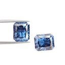 Loose Moissanite Royal Vivid Blue Clean Radiant Cut 14.00 x 12.00 MM