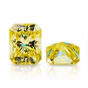 Loose Moissanite Canary Vivid Yellow Clean Radiant Cut 14.00 x 12.00 MM