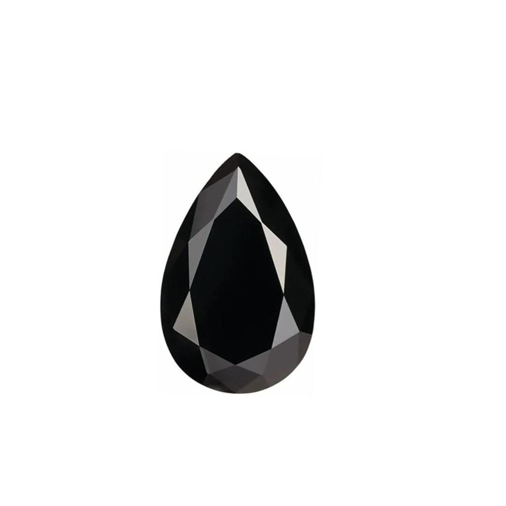 Loose Moissanite Black Clean Pear Cut 11.00 x 8.00 MM