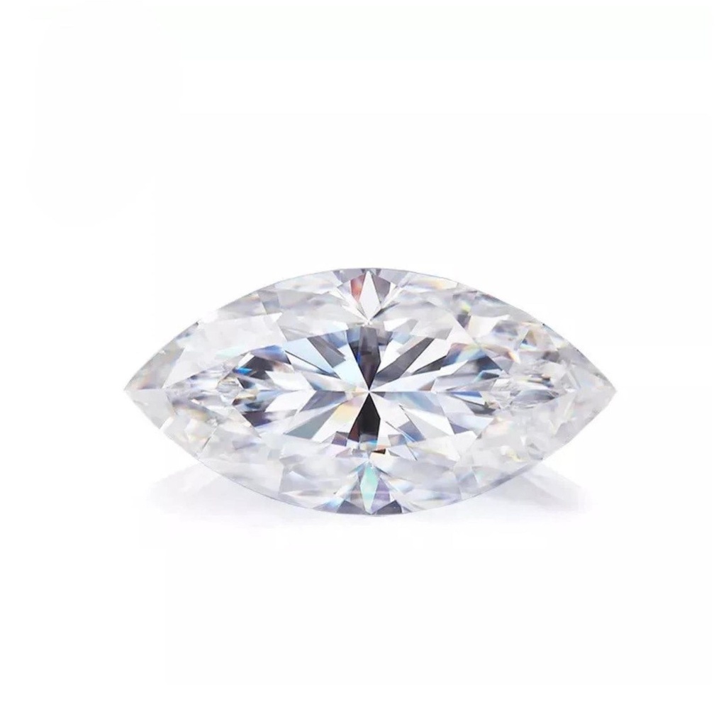 Loose Moissanite White Clean Marquise Cut 13.00 x 6.50 MM
