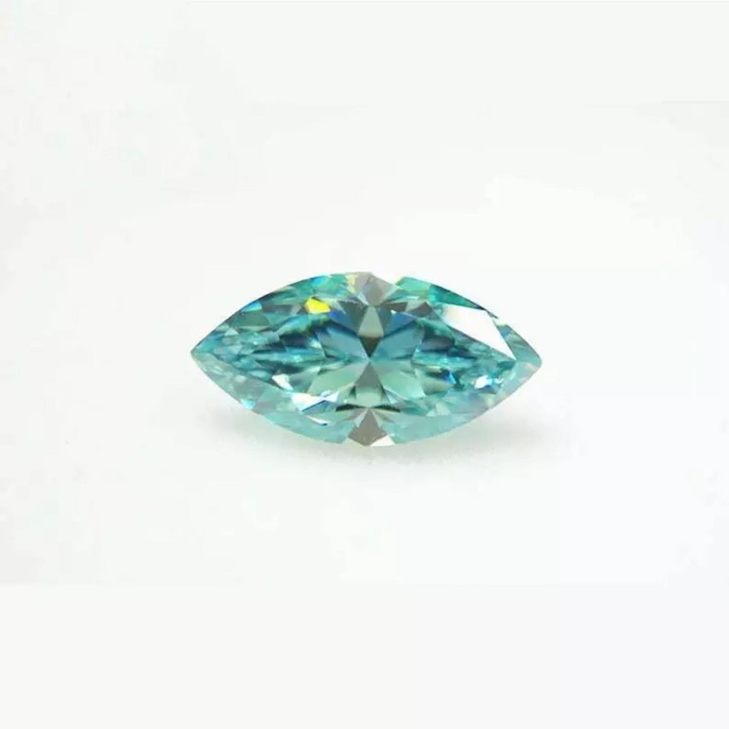 Loose Moissanite Blue Clean Marquise Cut 12.00 x 6.00 MM