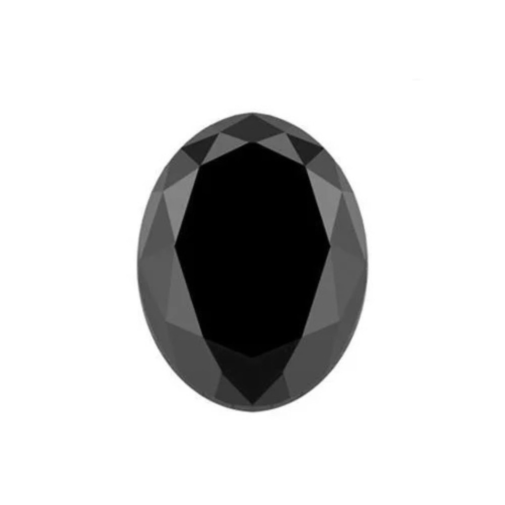Loose Moissanite Jet Black Clean Oval Cut 15.00 x 12.00 MM