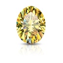 Loose Moissanite Canary Vivid Yellow Clean Oval Cut 12.00 x 10.00 MM