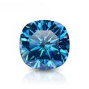 Loose Moissanite Blue Clean Cushion Cut 15.00 MM