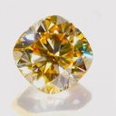 Loose Moissanite Champagne Vivid Brown Clean Cushion Cut 13.00 MM
