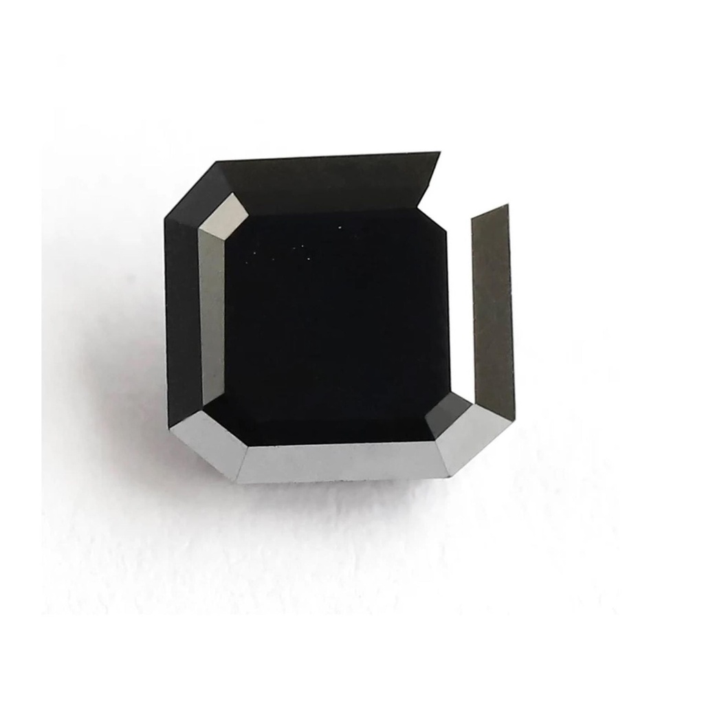 Loose Moissanite Black Clean Square Radiant Cut 8.50 MM