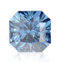 Loose Moissanite Royal Vivid Blue Clean Square Radiant Cut 6.00 MM
