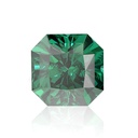 Loose Moissanite Emerald Vivid Green Clean Square Radiant Cut 10.50 MM