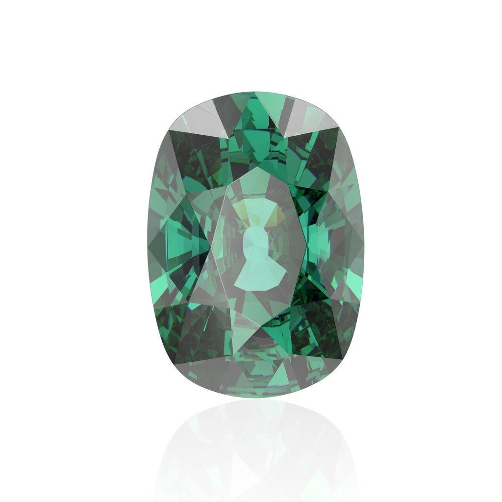 Loose Moissanite Emerald Vivid Green Clean Elongated Cushion Cut 8.00 x 6.00 MM