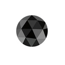 Loose Moissanite Black Clean Rose Cut Round 5.50 MM