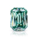 Loose Moissanite Green Clean Criss Cut Emerald 9.00 x 7.00 MM