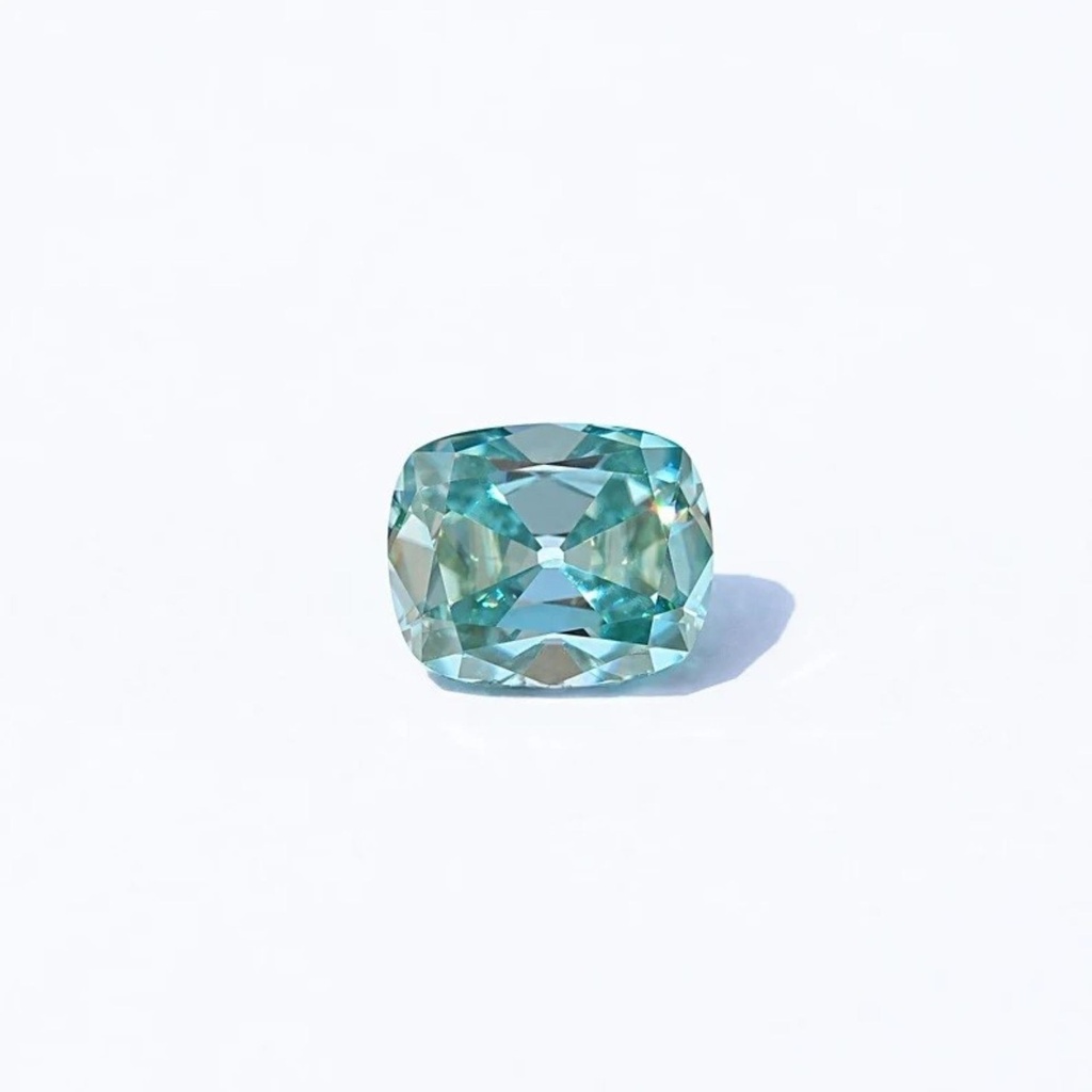 Loose Moissanite Blue Clean Old Mine Elongated Cut 8.00 x 6.00 MM