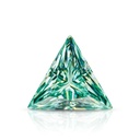Loose Moissanite Green Clean Triangle Cut 7.00 MM