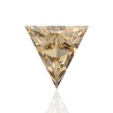 Loose Moissanite Brown Clean Triangle Cut 9.00 MM