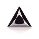 Loose Moissanite Black Clean Triangle Cut 5.00 MM
