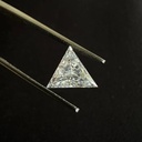 Loose Moissanite Off White Clean Triangle Cut 5.50 MM