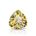 Loose Moissanite Canary Vivid Yellow Clean Trillion Cut 10.00 MM