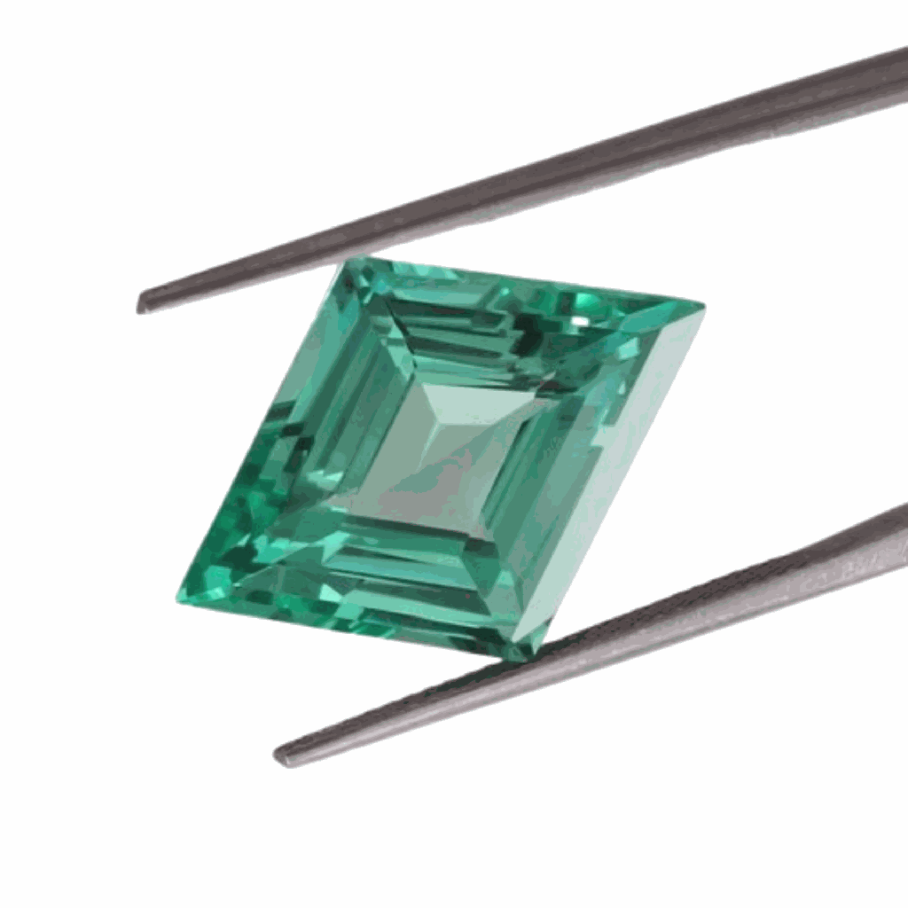 Loose Moissanite Green Clean Lozenge Cut 13.00 x 6.50 MM