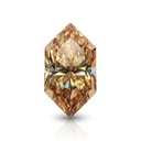 Loose Moissanite Champagne Vivid Brown Clean Dutch Marquise Cut 10.00 x 5.00 MM