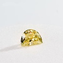 Loose Moissanite Canary Vivid Yellow Clean Half Moon Cut 8.00 x 6.00 MM