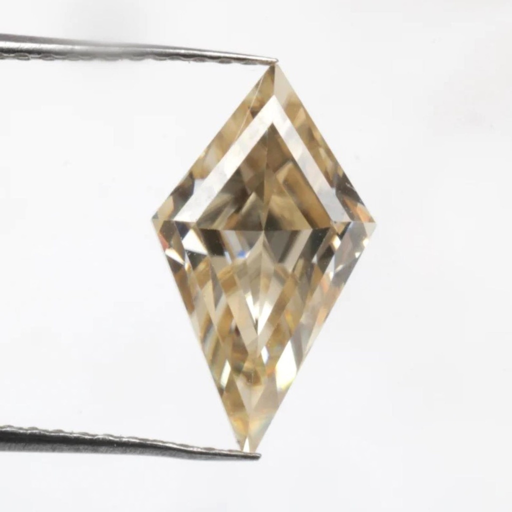 Loose Moissanite Brown Clean Kite Cut 12.00 x 6.00 MM