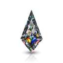 Loose Moissanite Grey Clean Kite Cut 14.00 x 7.00 MM