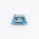 Loose Moissanite Blue Clean Trapezoid Cut 7.50 x 5.20 MM
