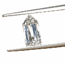 Loose Moissanite White Clean Bullet Cut 11.00 x 5.50 MM