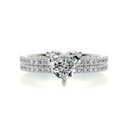 Heart And Round Diamond Bridal Set For Women