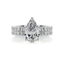 Pear Diamond Shape Bridal Set For Women