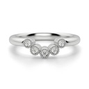Round Diamond Half Eternity 5 stone Band For Women