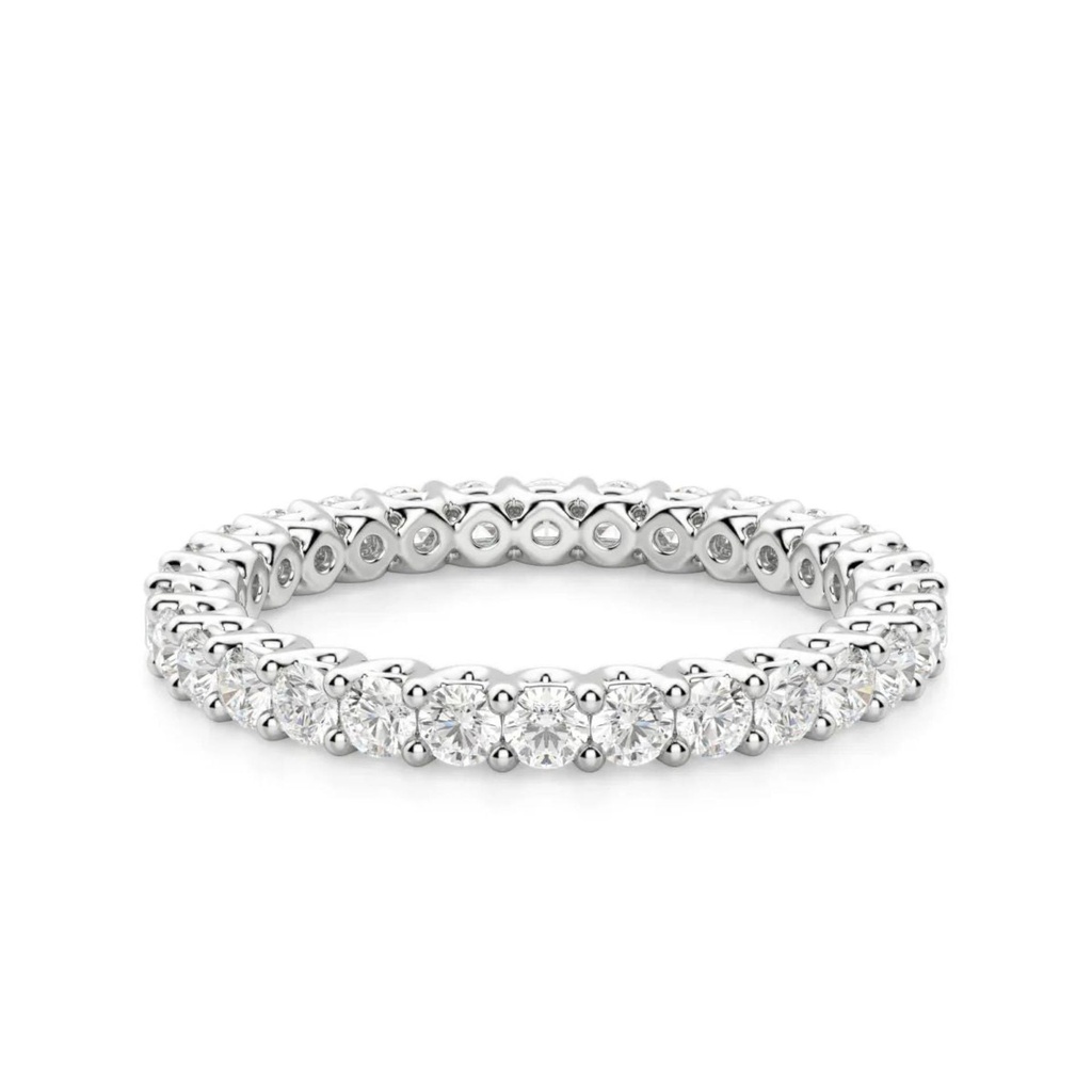  Round Cut Full Eternity Wedding Band For Women