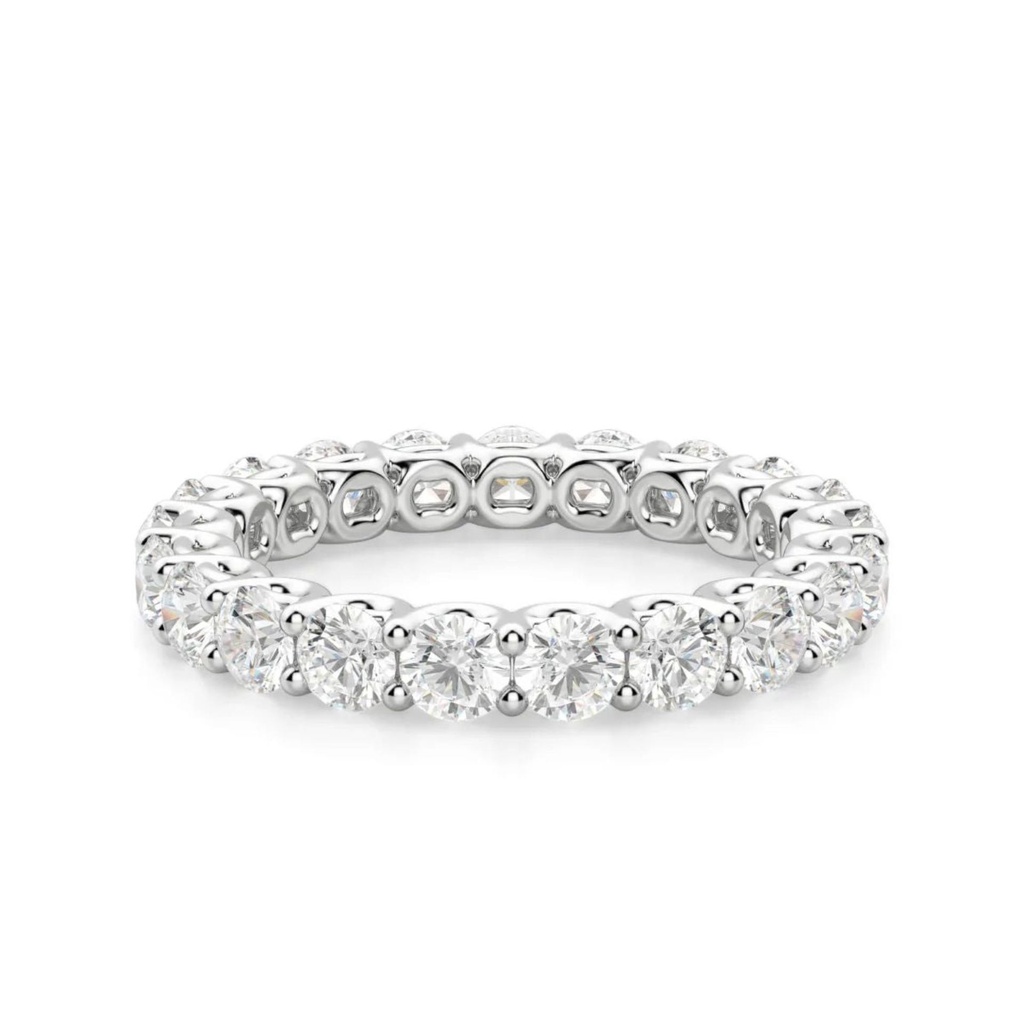 Round Cut  Diamond Eternity Wedding Band For Women