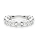  Round Cut Diamond Half Eternity Wedding Band For Women