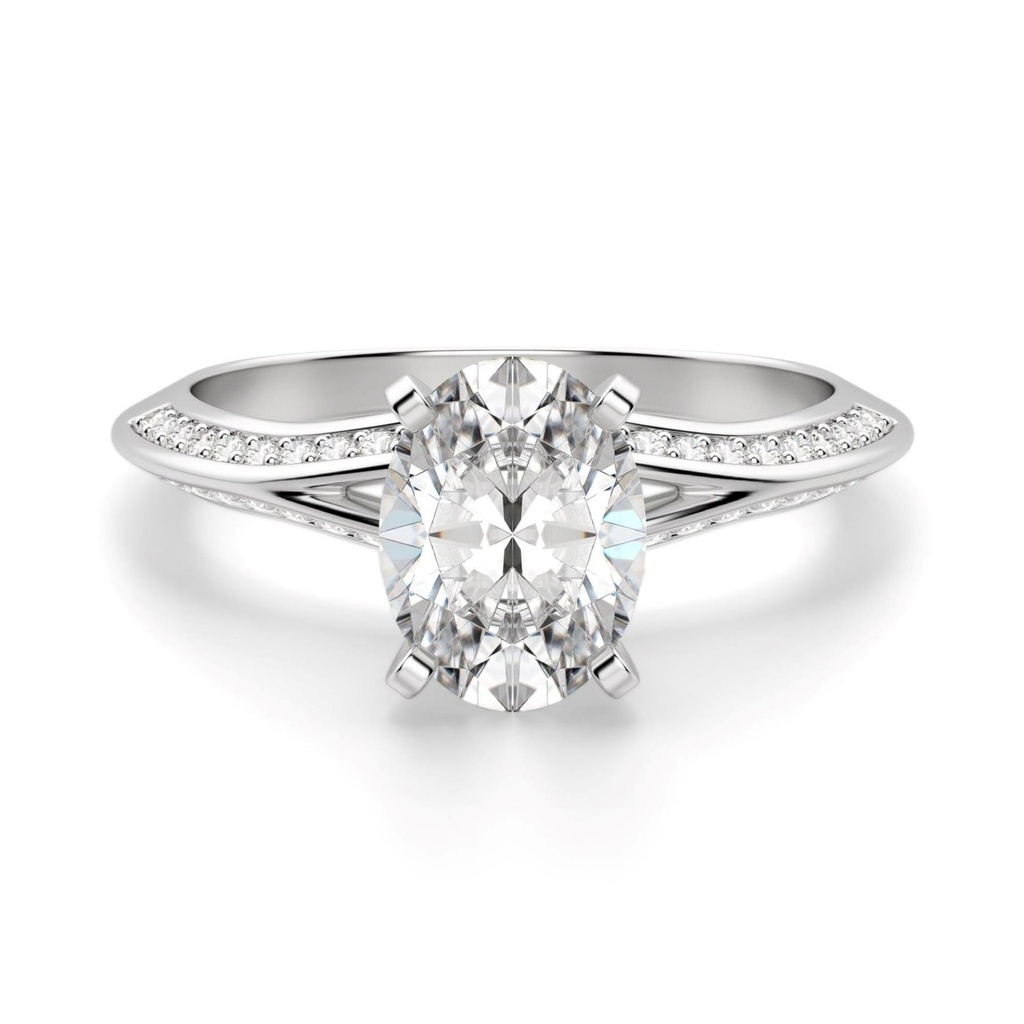 Oval Cut Engagement Ring For Women